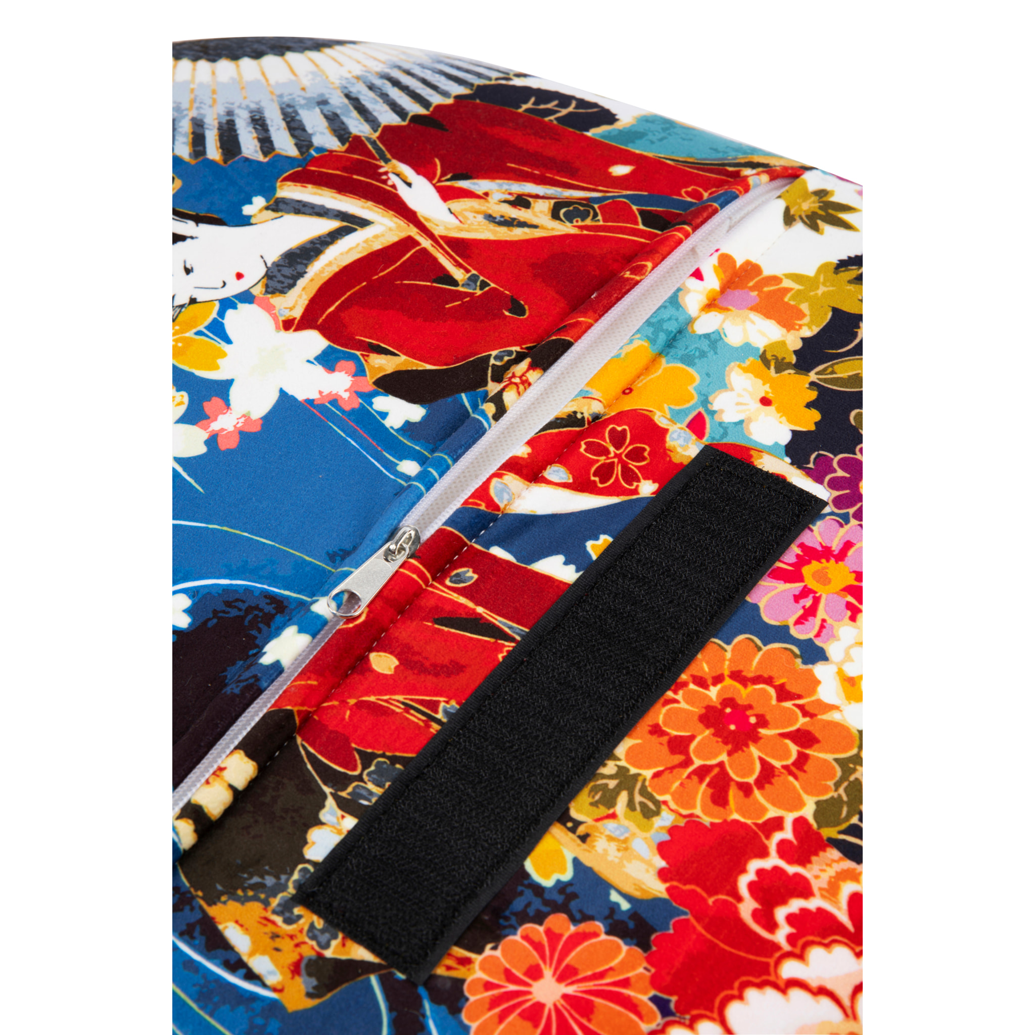 Poltrona Kimono Excelsa in poliestere e legno, 70,5 x 65 x 83 cm, multicolore