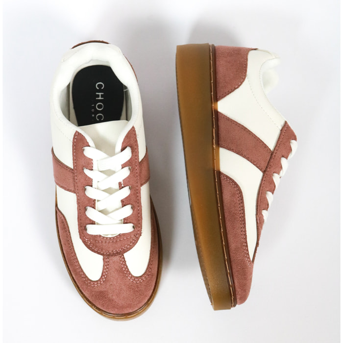 SNEAKERS BICOLORE CHOCOLA' PINK