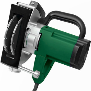 Scanalatrice Tracce Muro da 1700W Laser Guida 2 Lame Diamantate Adattatore Aspirapolvere