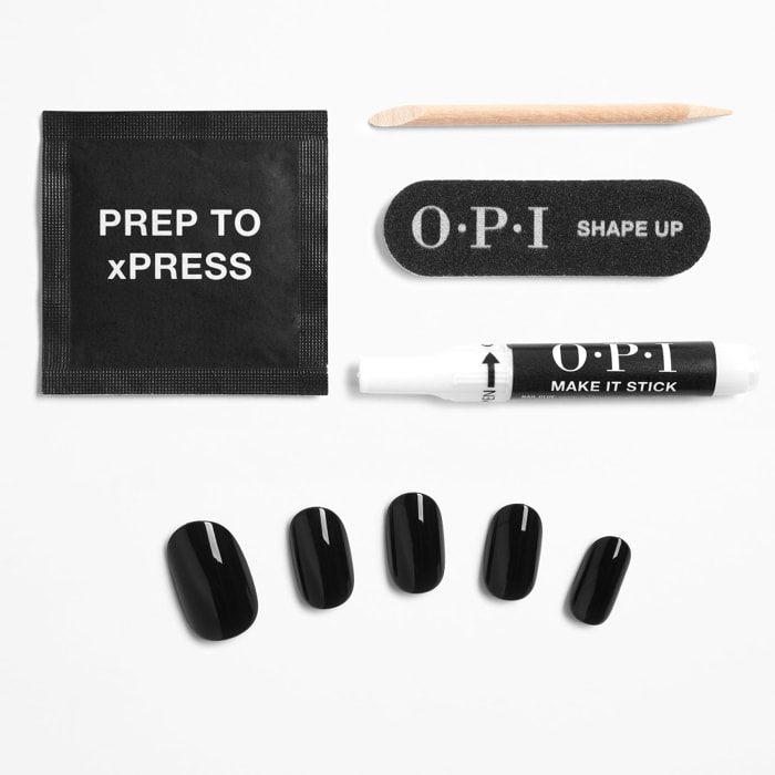 xPRESS-ON - Lady in Black - Faux ongles réutilisables, effet gel - OPI