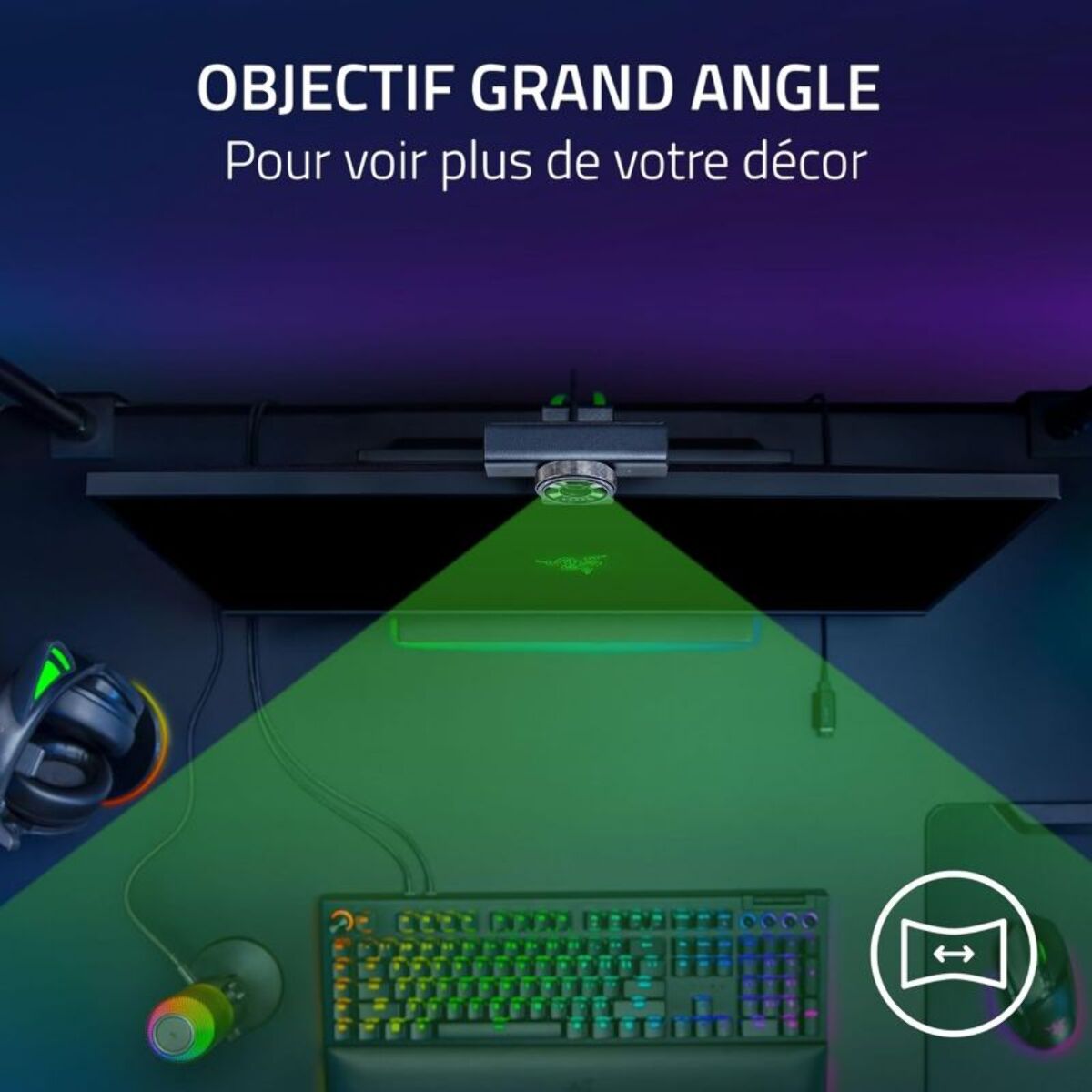 Webcam RAZER KIYO V2 X BLANC