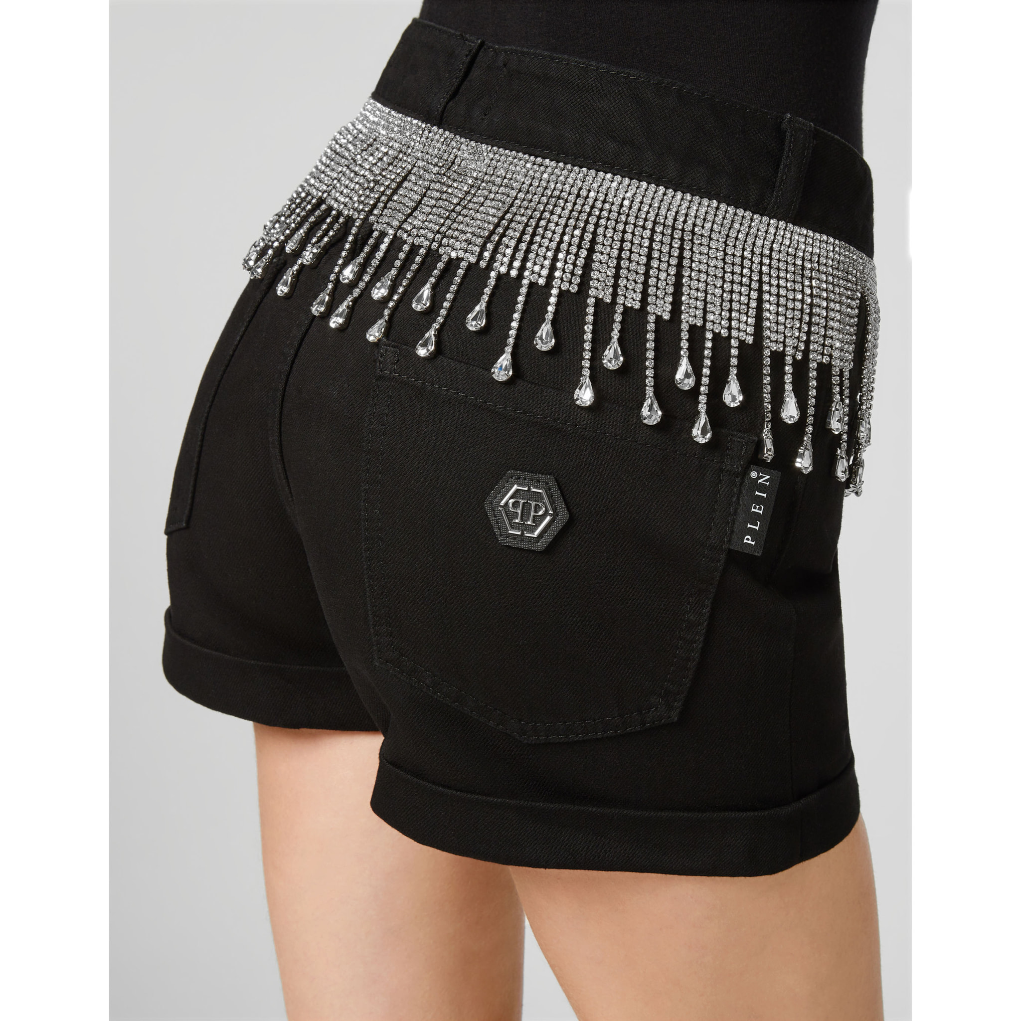 PHILIPP PLEIN Pantalones cortos vaqueros