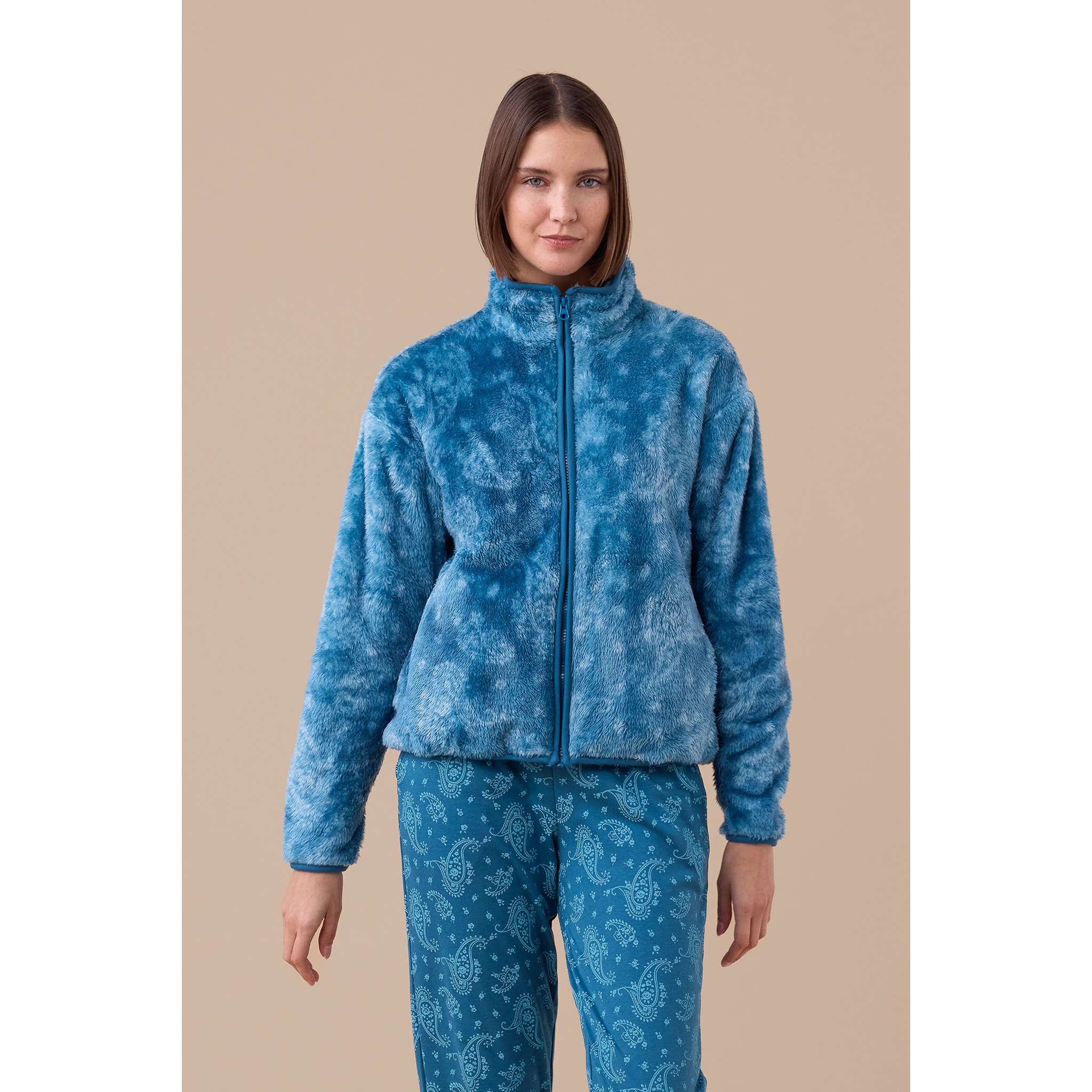 Giacca donna eco pelliccia articolo cachemire. Noidinotte