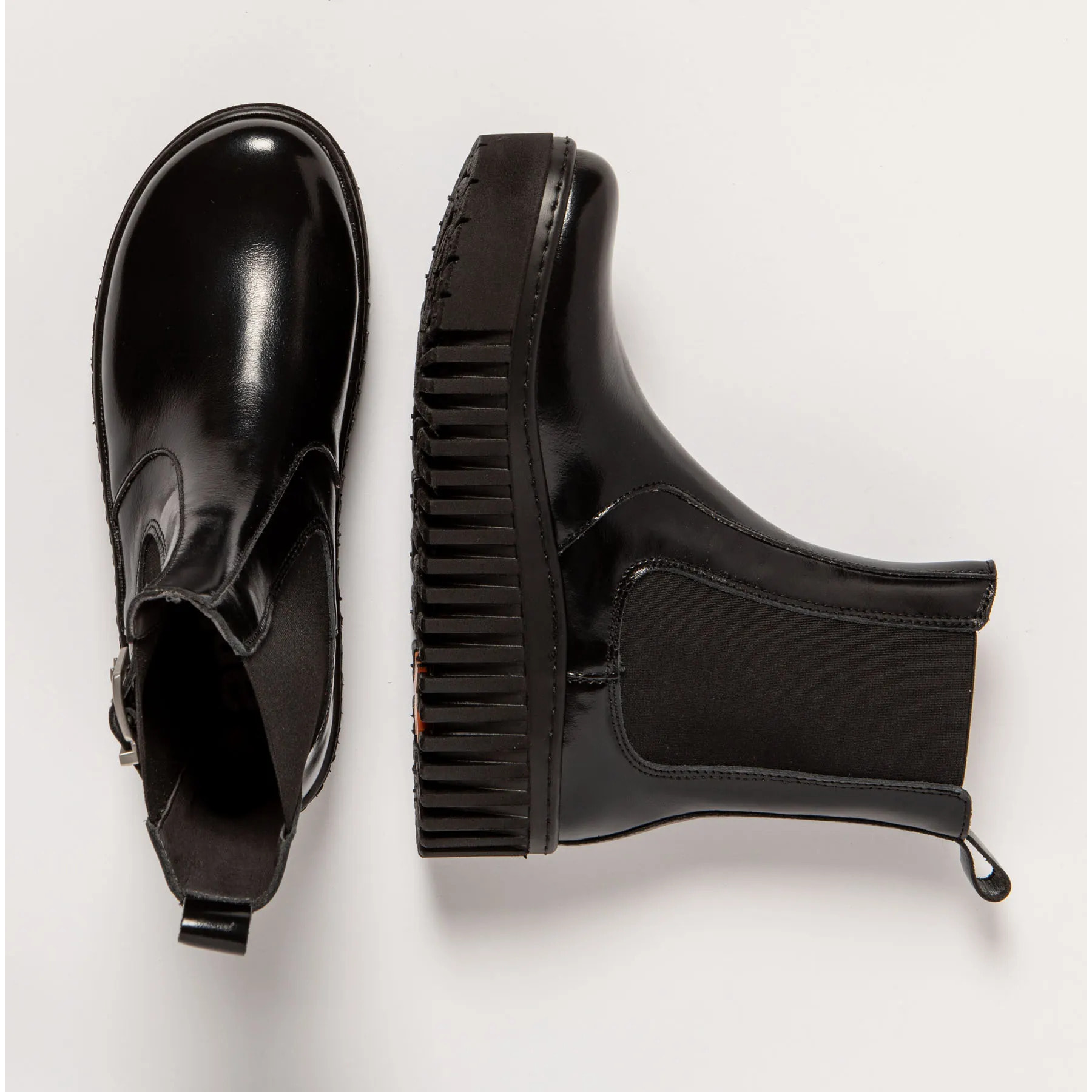 Botines 1516 NAPPA SHINNY BLACK/BRIGHTON color Black