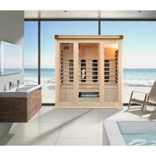 Cabine de sauna luxe infrarouge 4/5 places ABATE