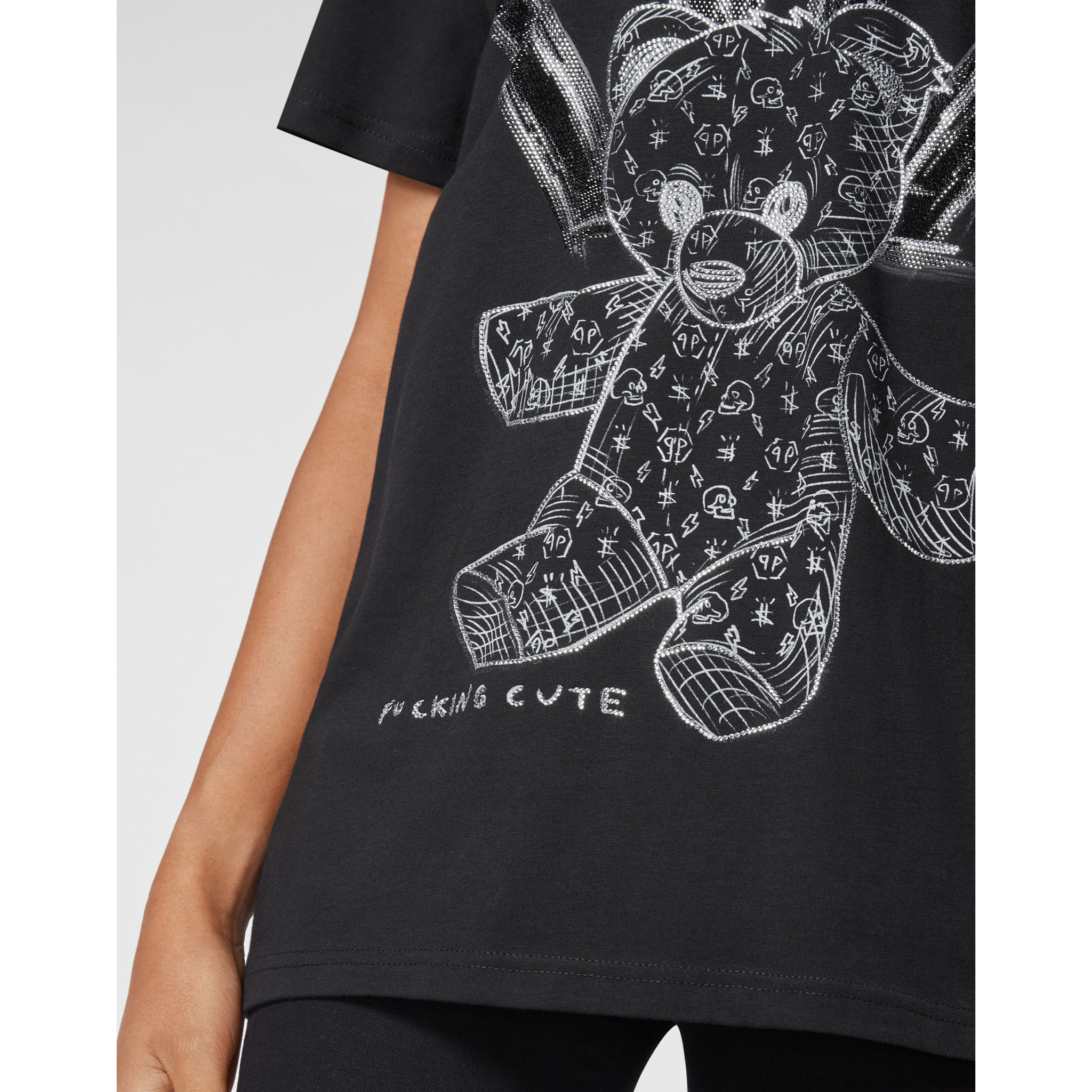 PHILIPP PLEIN T-Shirt Round Neck TEDDY