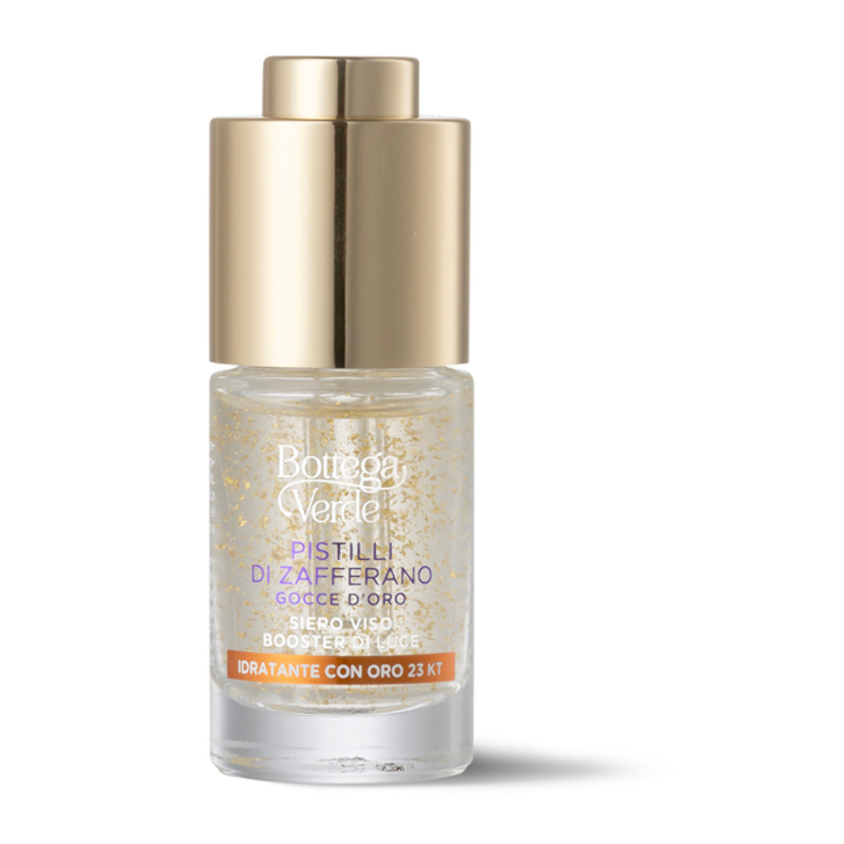 Gotas de Oro - Sérum facial potenciador de luz - hidratante con oro de 23 kt - con extracto hiperfermentado de Pistilos y Flores de Azafrán y Hyaluron complex (10 ml)