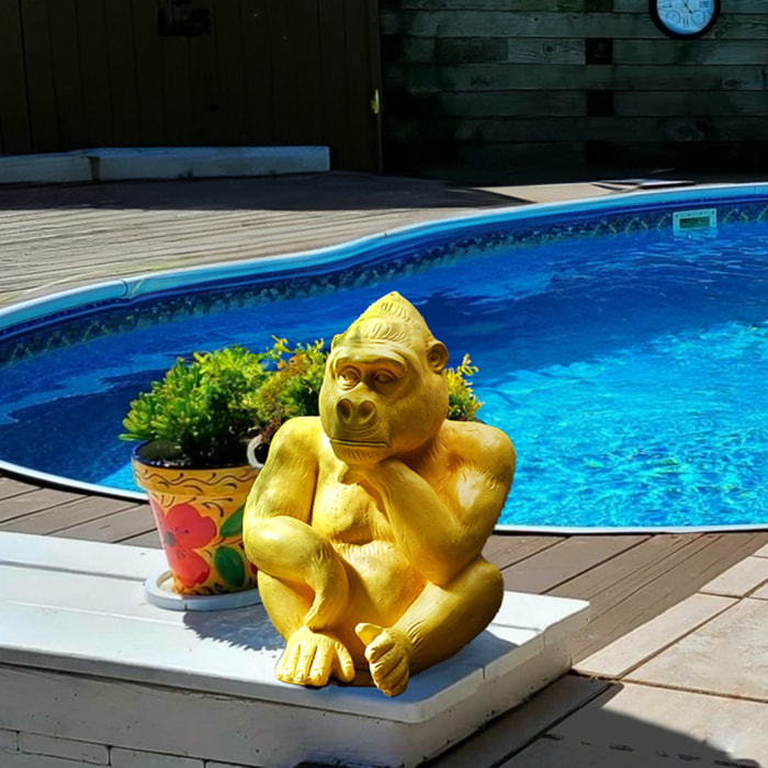 Gorille Magnesia Jaune H54cm