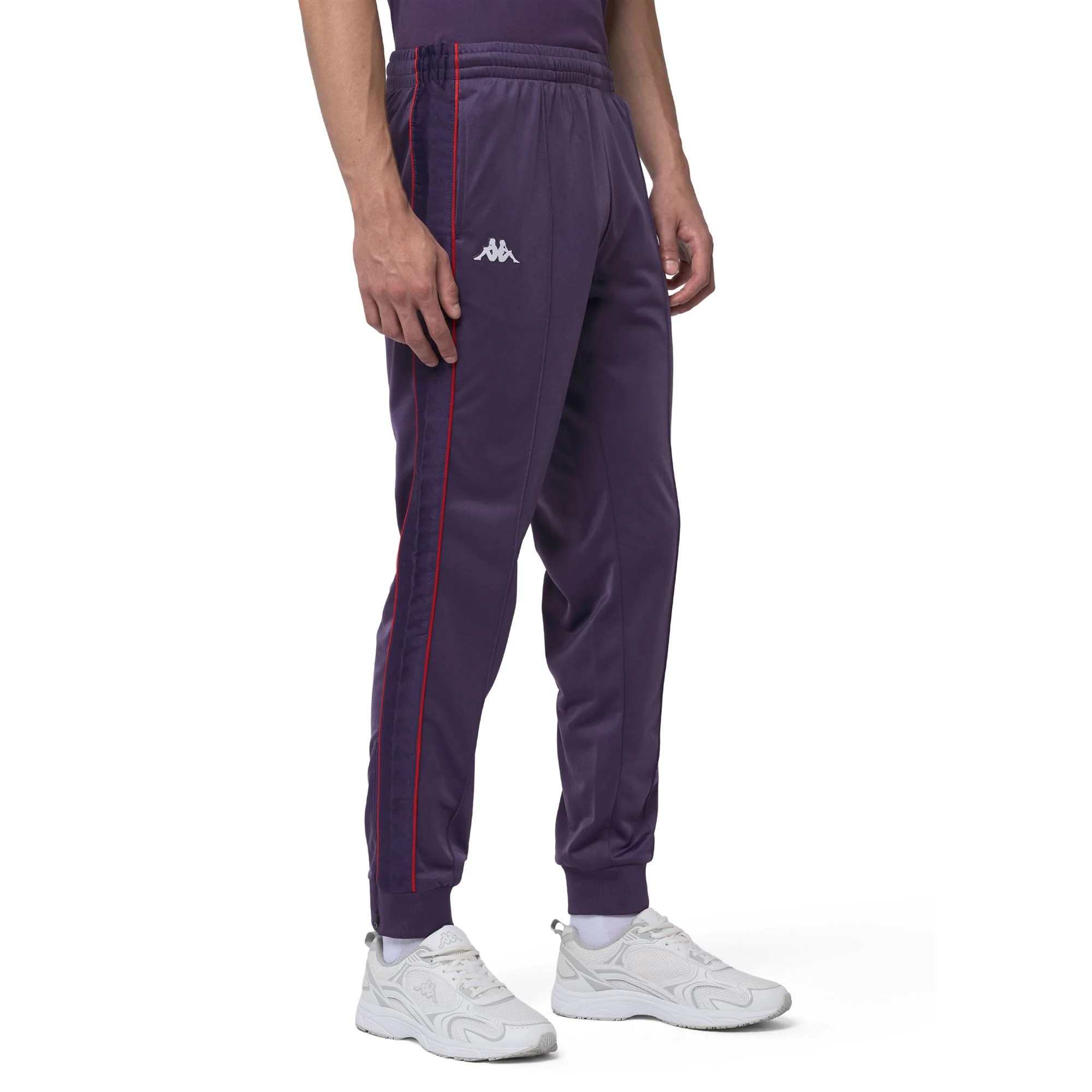 Kappa - Pantaloni Uomo Viola - 222 Banda Rastoria Slim