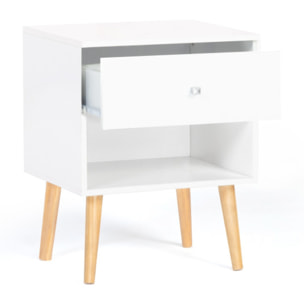 Tables de chevets Emmie 1 tiroir - lot de 2