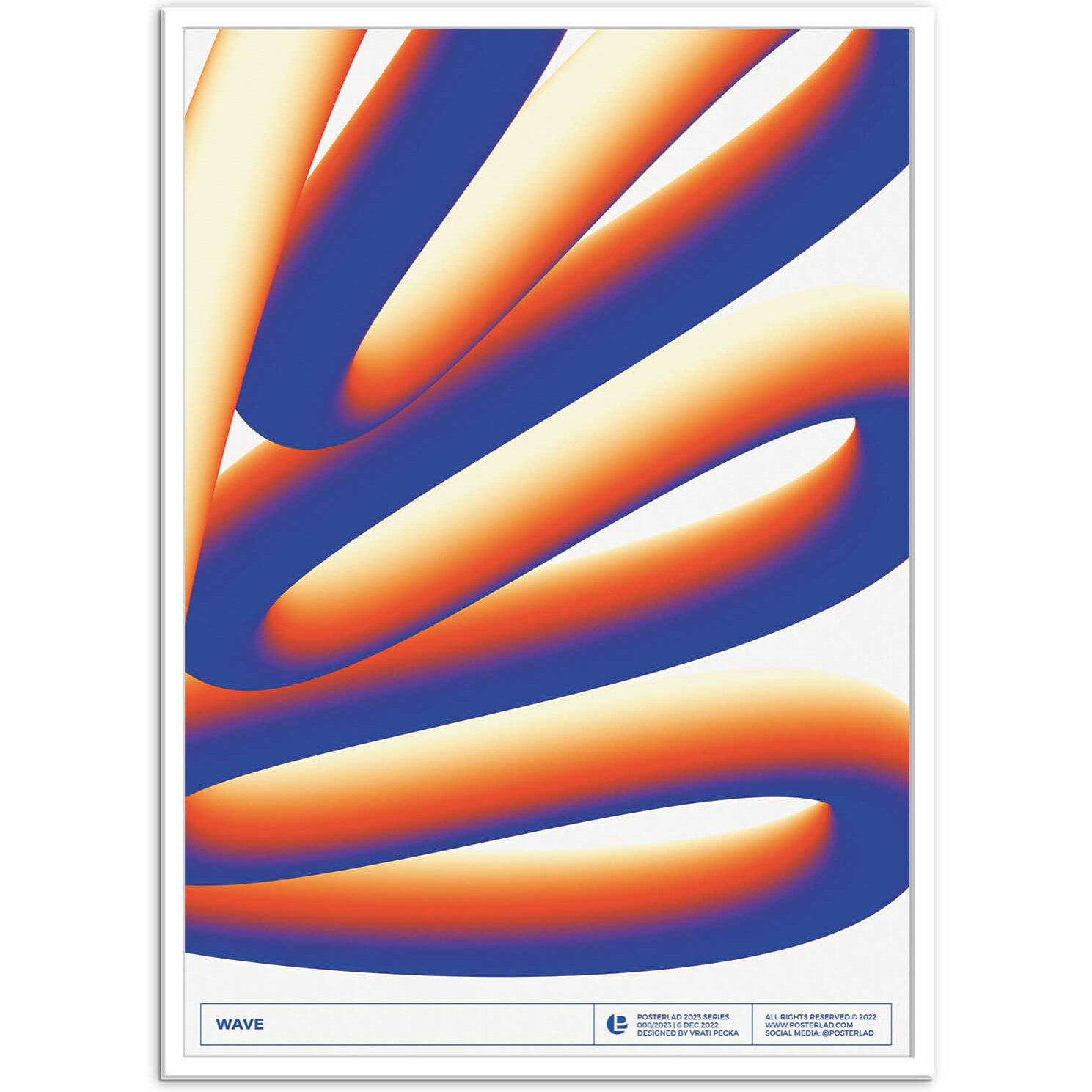 Affiche - Blue wave - Posterlad