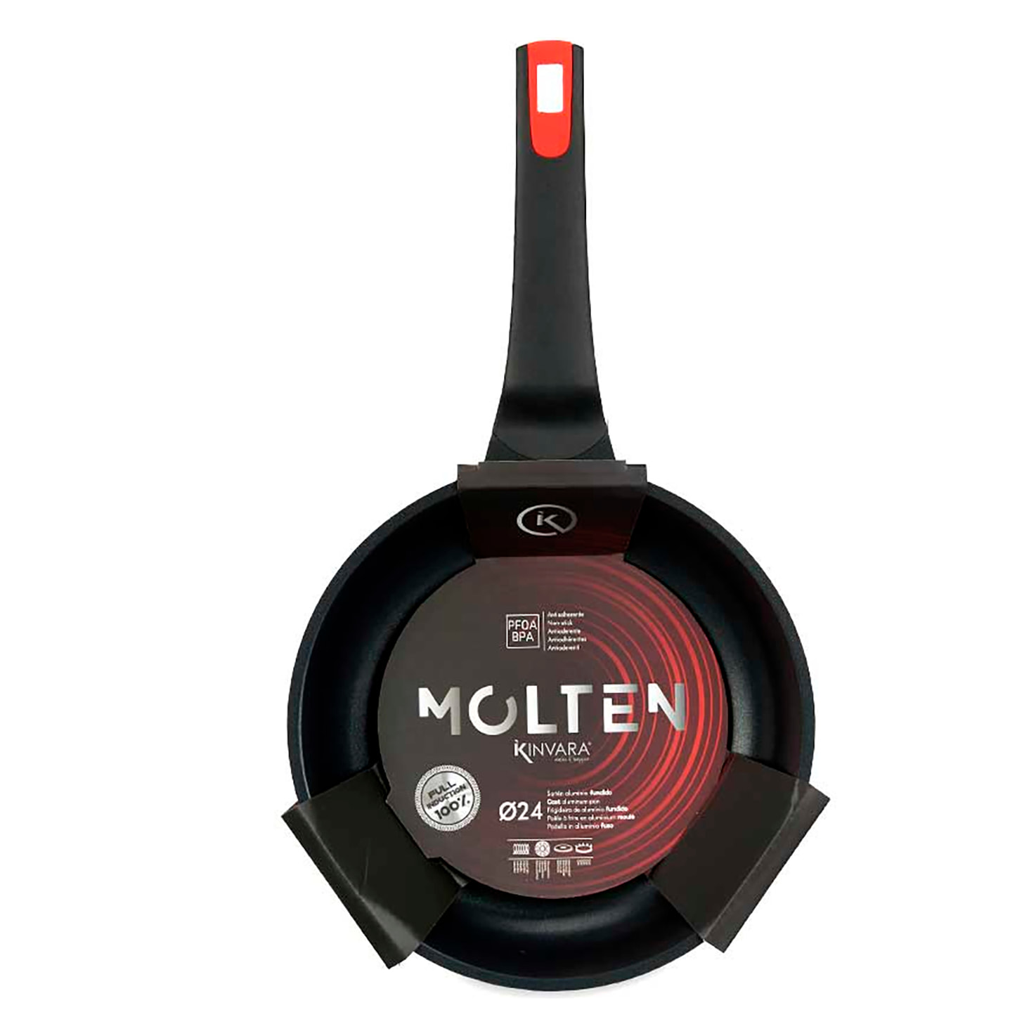 SARTEN 24CM AL FUNDIDO FULL INDUCTION MOLTEN