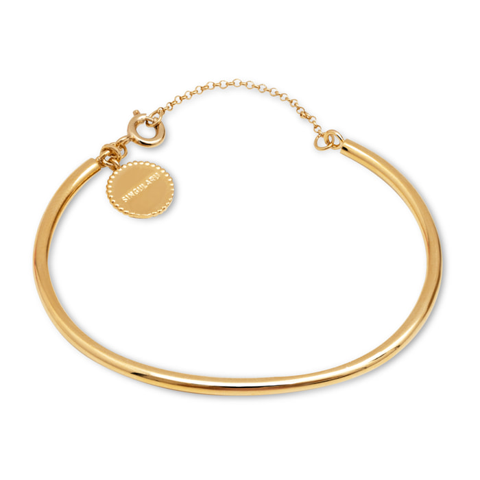 Bracelet Chaîne Line Acier Plaqué Or