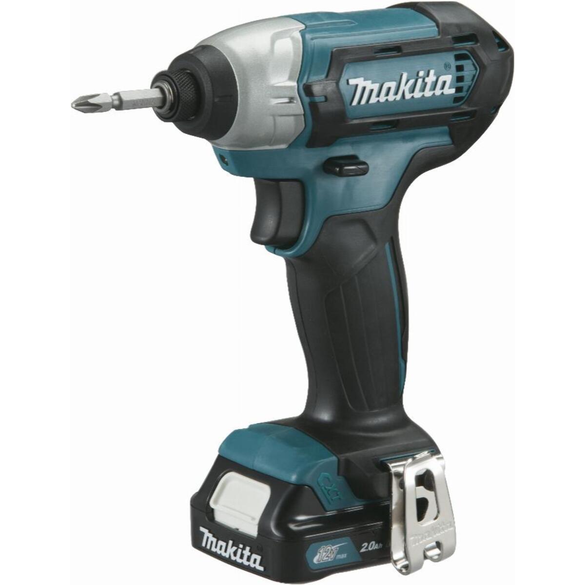 Visseuse à chocs 12 V CXT Li-Ion 2 Ah 110 Nm MAKITA - 2 batteries, chargeur, coffret - TD110DWAE