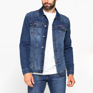 GIACCA DI JEANS DA UOMO MOD. TRUCKER IN DENIM STRETCH