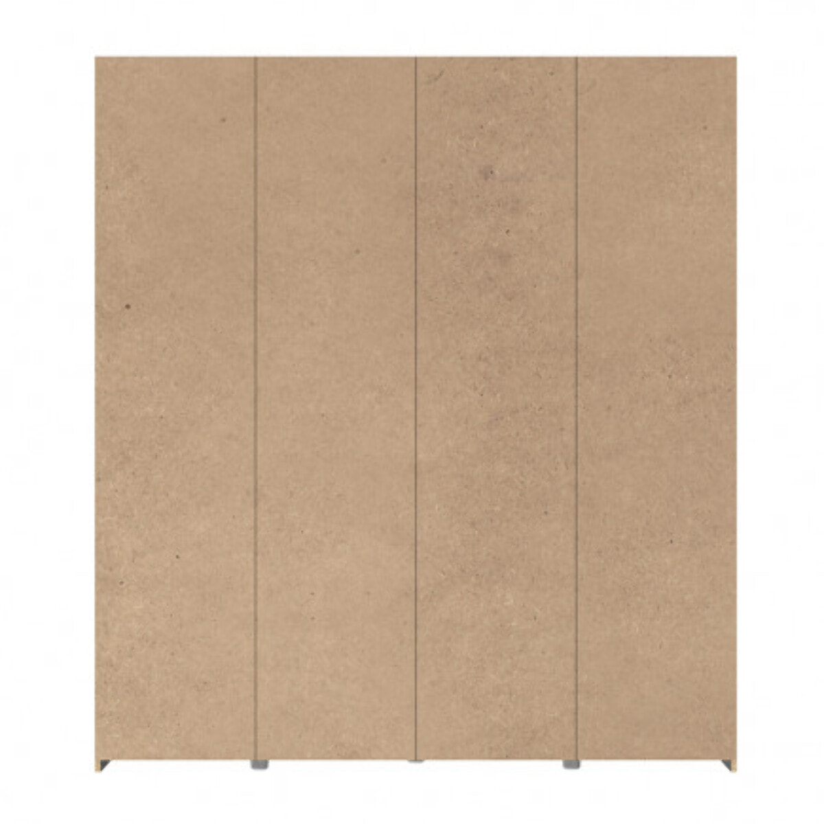 Dressing Armoire 2 portes coulissantes 5 tablettes et 1 miroir - 6 coloris - THAIS