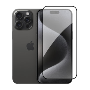 DAM Proteggi schermo in vetro temperato  a copertura totale per iPhone 15 Pro Max 7,15x0,06x15,5 cm. Colore trasparente