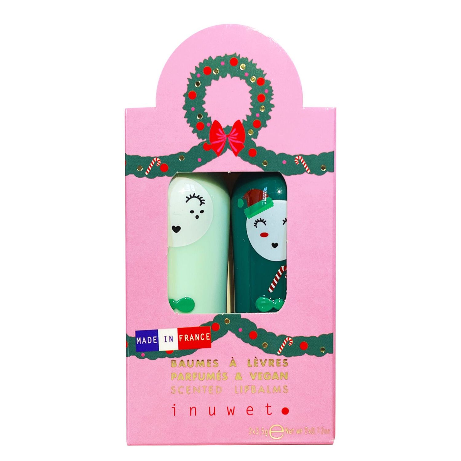 Cerise Pomme - Coffret 2 Baumes à Lèvres Édition Limitée Noël