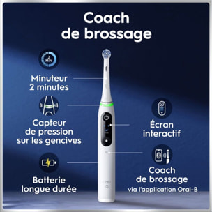 Brosse à dents électrique ORAL-B iO6 Series White Luxe Edition