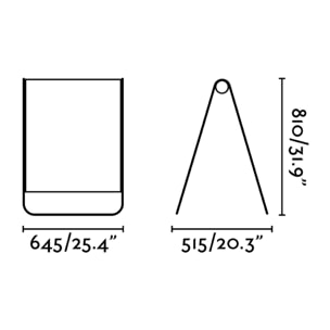 CADAQUÉS Lámpara pie de salón azul