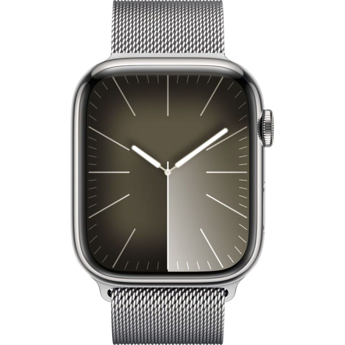 Montre connectée APPLE WATCH Serie 9 Cellular 45mm Acier/Argent Milanais Argent Loop