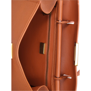 Borsa a mano da donna Made in Italy - Modello Fiorenza Lux - 100% pelle - 33.0 x 20.0 x 9.0 cm