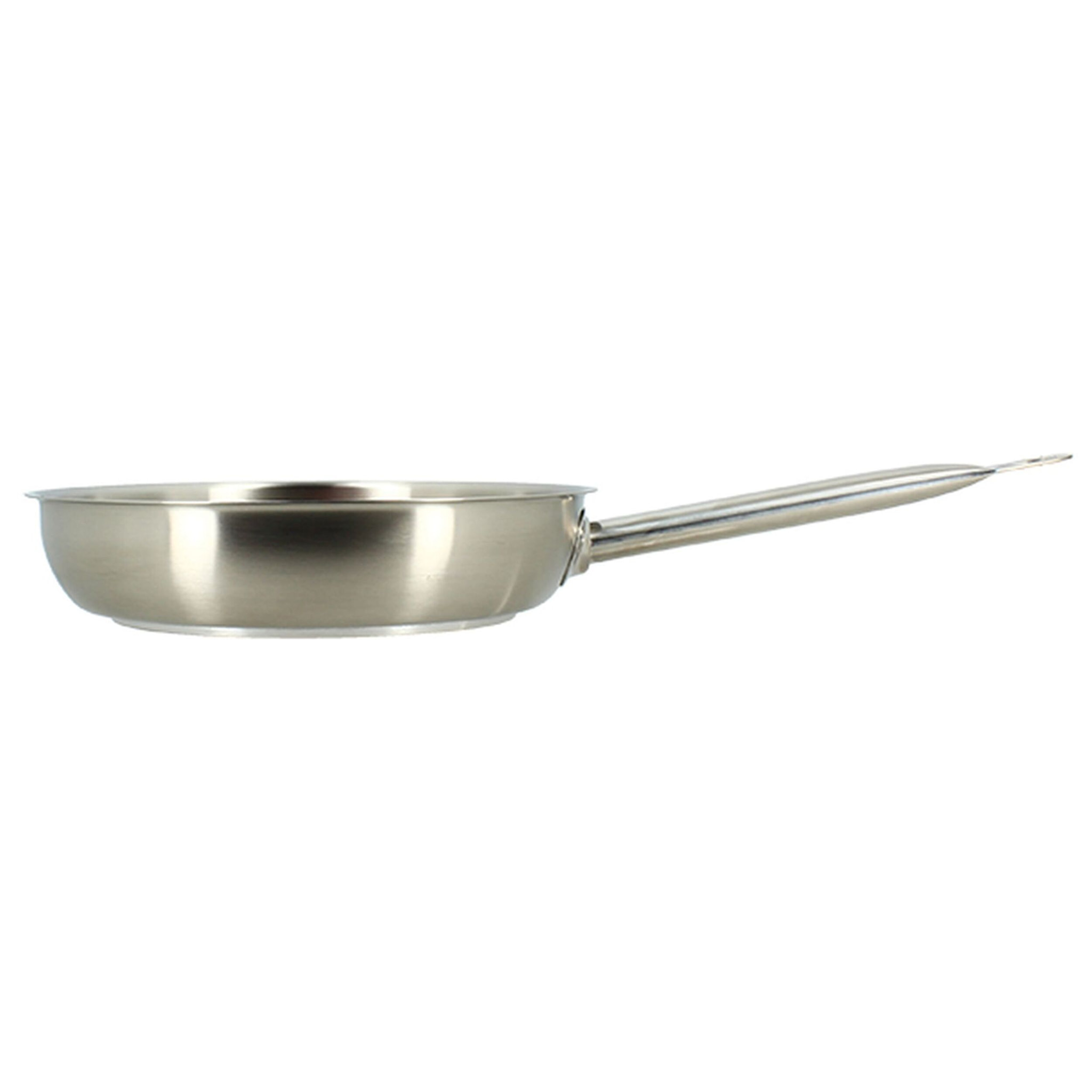 Poêle professionnelle en acier inoxydable 24cm - tous feux PROFESSIONNEL