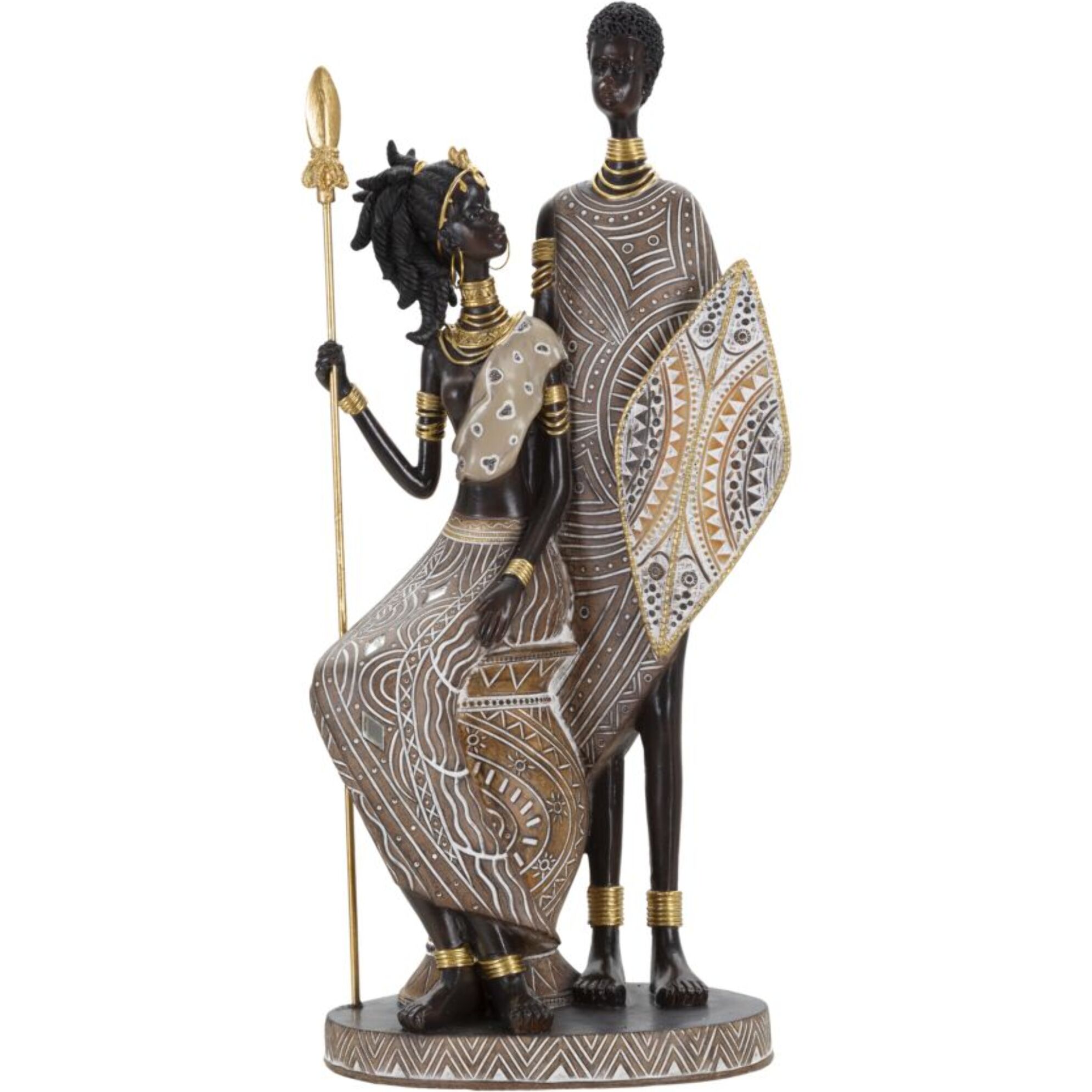 MASAI TRIBAL FAMIGLIA CM 16,5X11,5X38