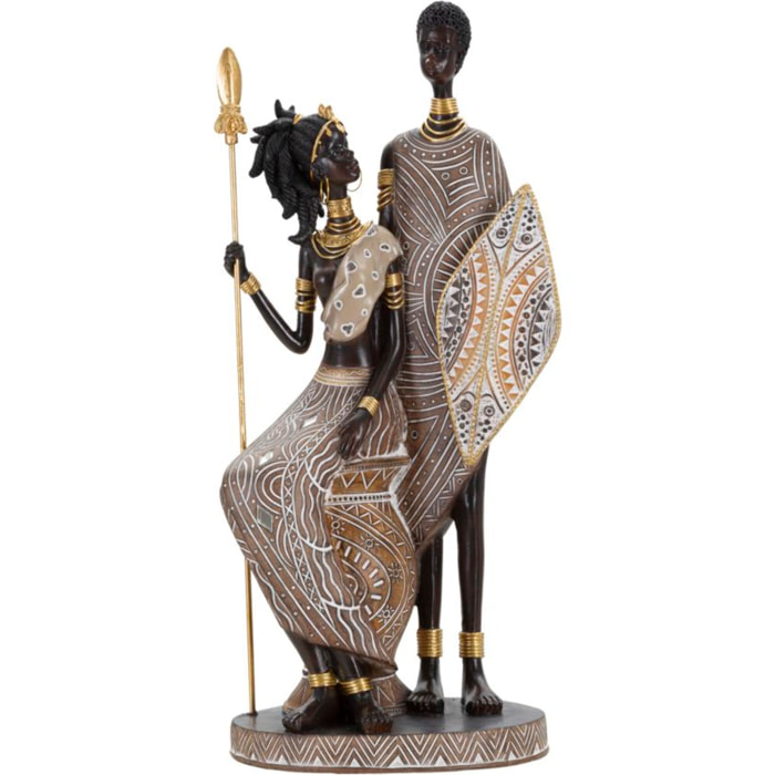 MASAI TRIBAL FAMIGLIA CM 16,5X11,5X38