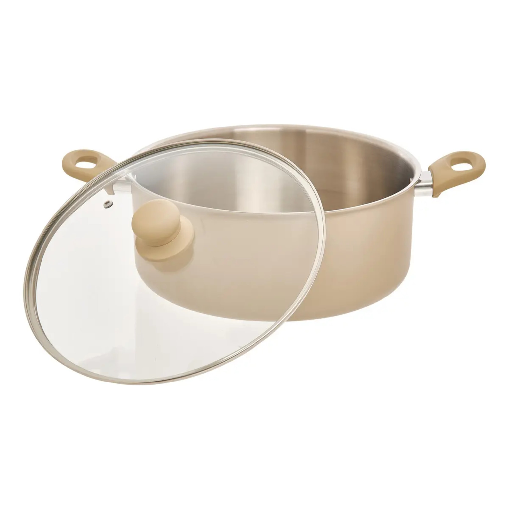 Faitout Solstice D28cm 6,8L beige