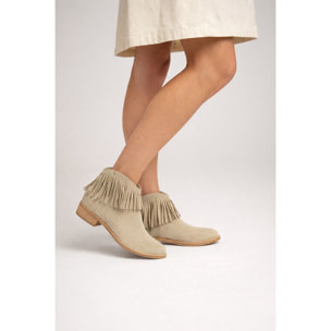 Stivaletti frange - tacco 3,5 cm