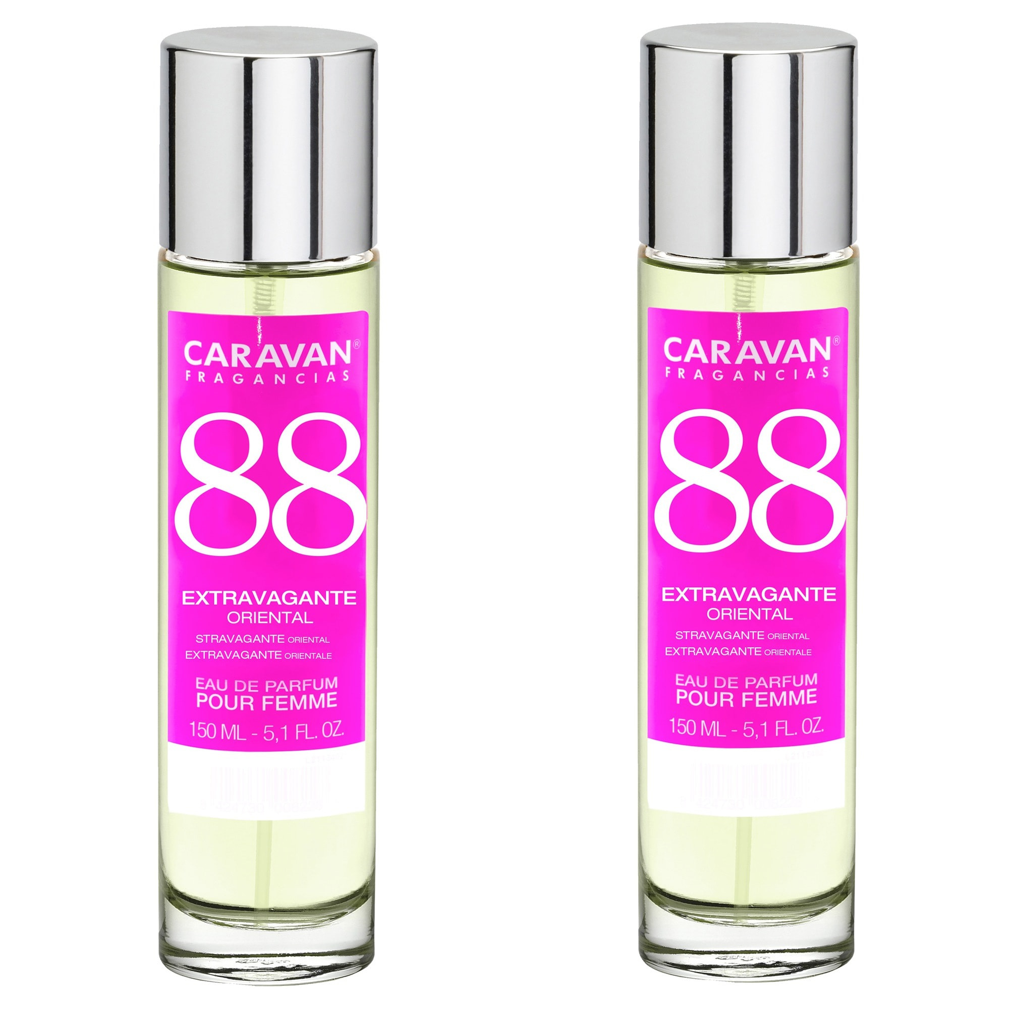 Caravan fragancias set de 2 frascos perfume de mujer nº88, de 150 ml