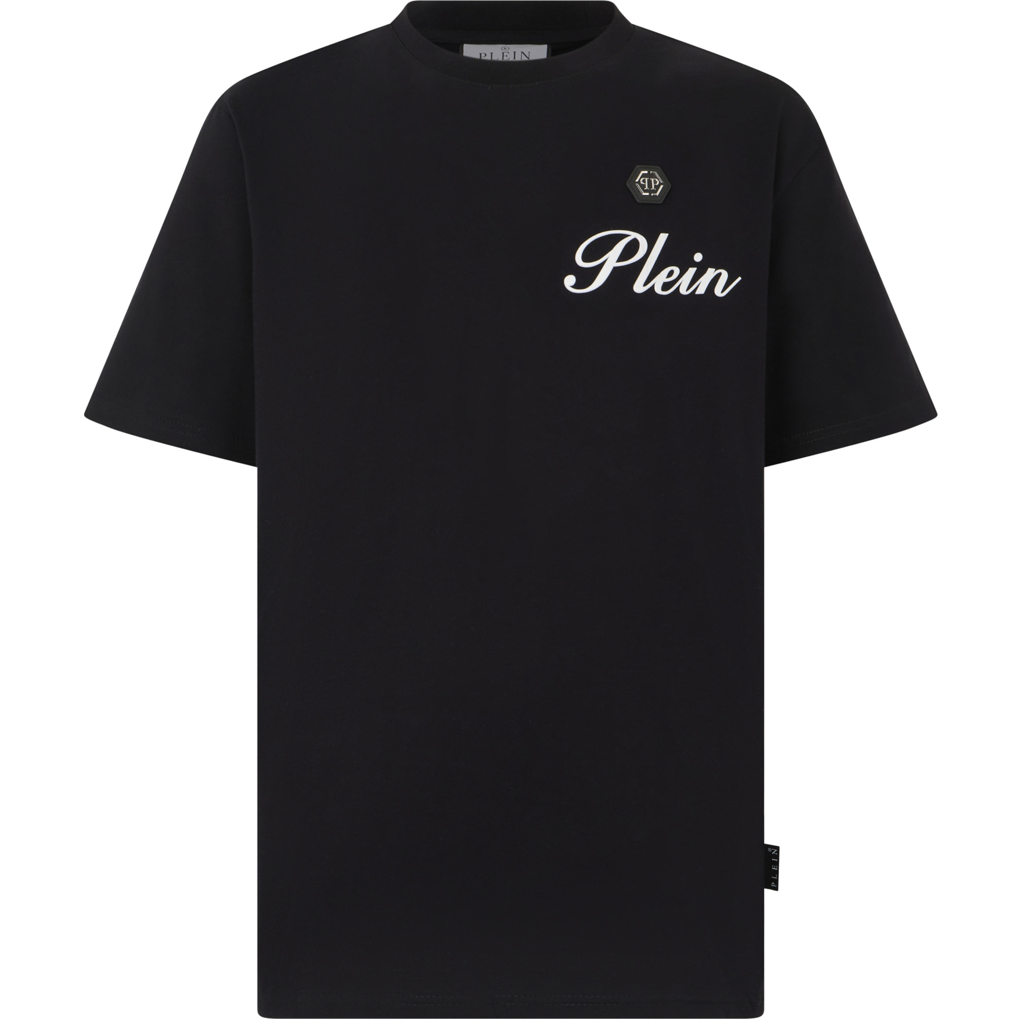 PHILIPP PLEIN Round Neck T-Shirt Embossed Signature