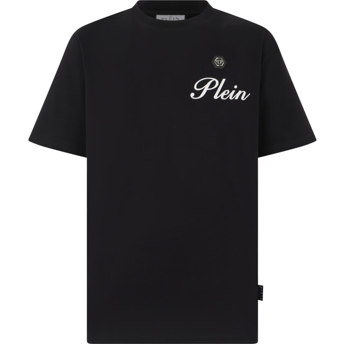 PHILIPP PLEIN Round Neck T-Shirt Embossed Signature