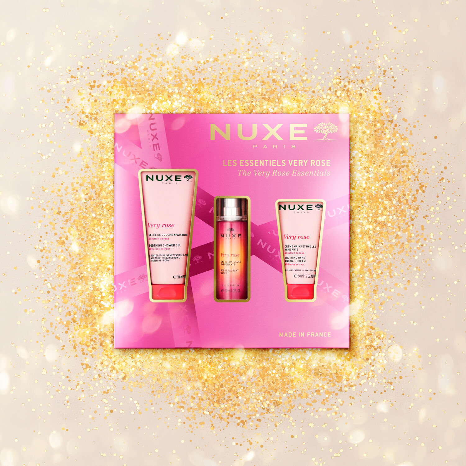 Very Rose - Coffret Gelée de douche apaisante 100ml + 2 Produits