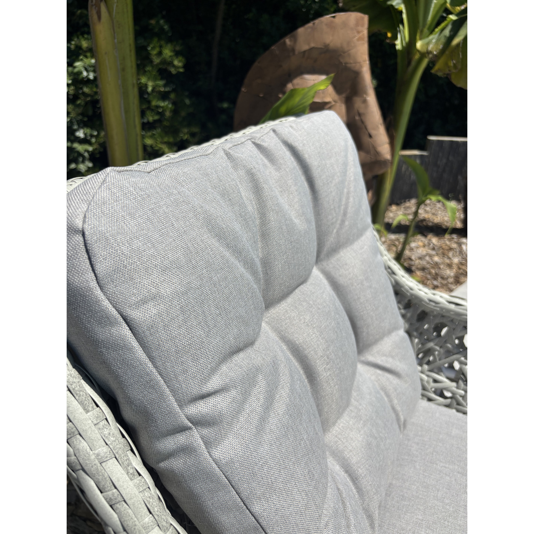 ELBA - Lot de 2 fauteuils de jardin - Blanc