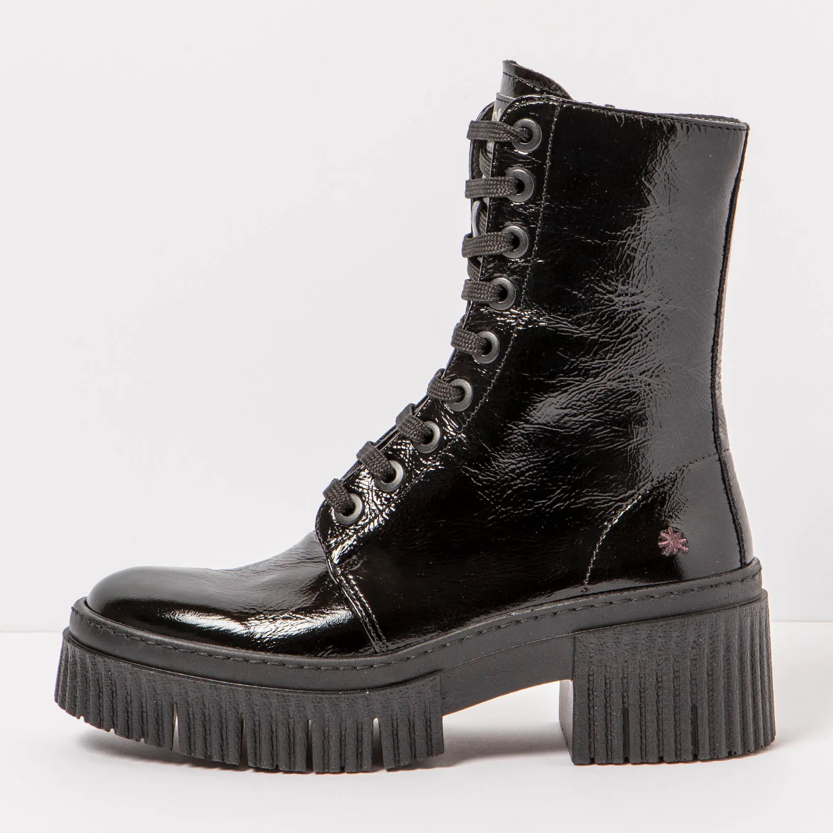 Botines con tacón 1375 PATENT FLASH BLACK/YORK color Black