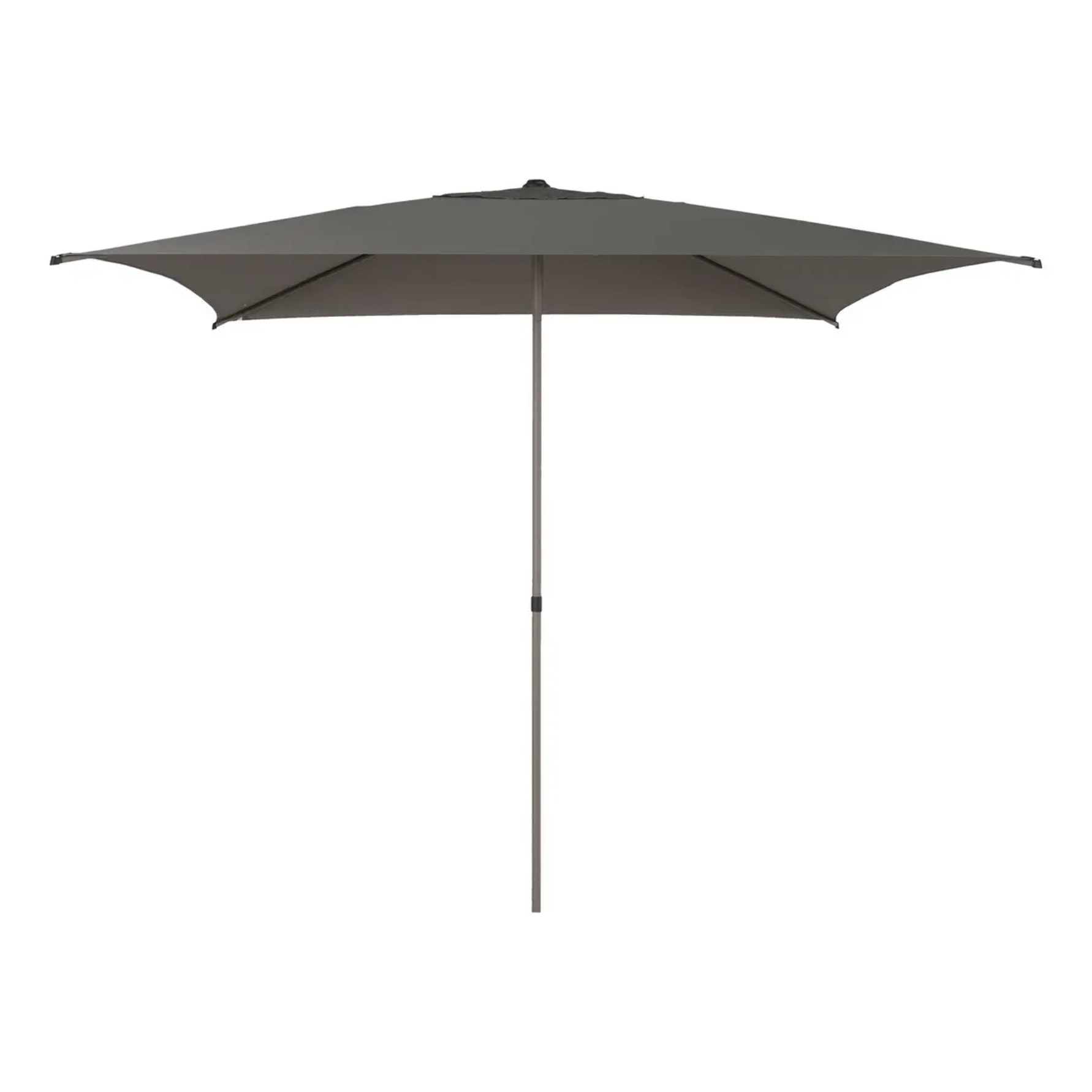 Parasol droit carré inclinable Soya 2,5x2,5m café