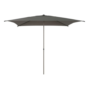 Parasol droit carré inclinable Soya 2,5x2,5m café