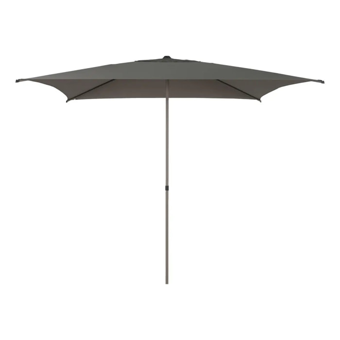Parasol droit carré inclinable Soya 2,5x2,5m café