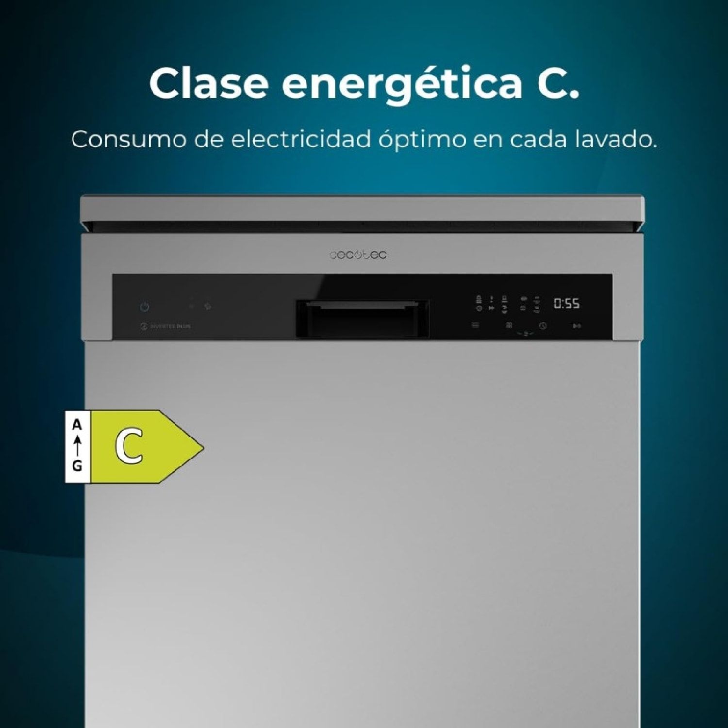 Cecotec Lave-vaisselle Bolero Aguazero 6500 Inox C