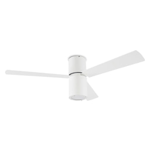 FORLIGHT Ventilador IP20 Formentera E27 23W Blanco brillante Blanco