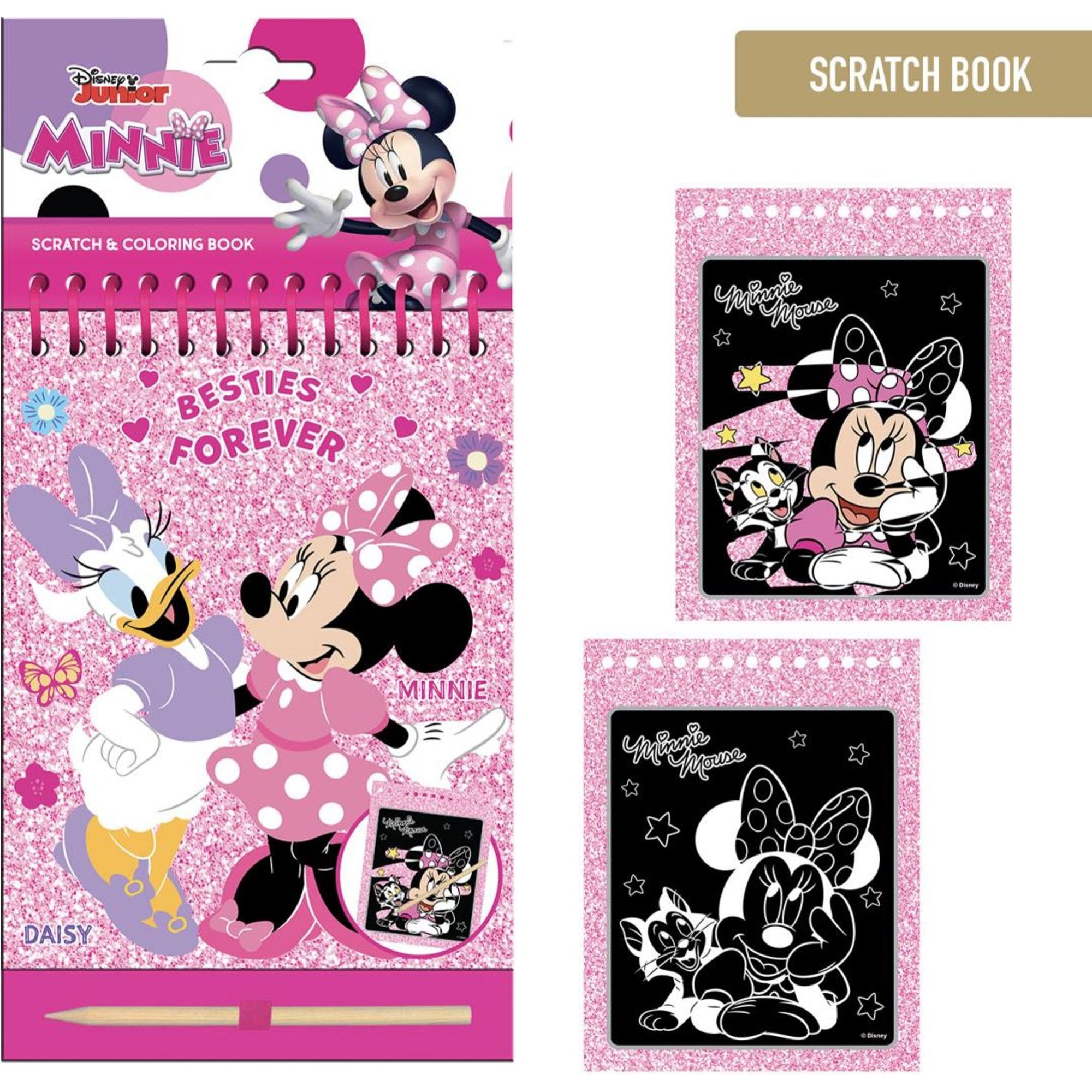 Set De Papelería Scratch Book Minnie