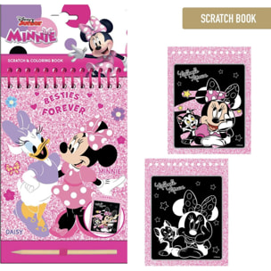 Set De Papelería Scratch Book Minnie