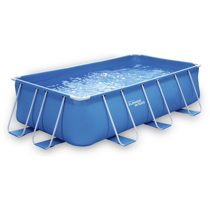 Piscine tubulaire rectangulaire - LUDO 2 - 4 x 2 x 1.22 m - Filtration 2.3 m3/h