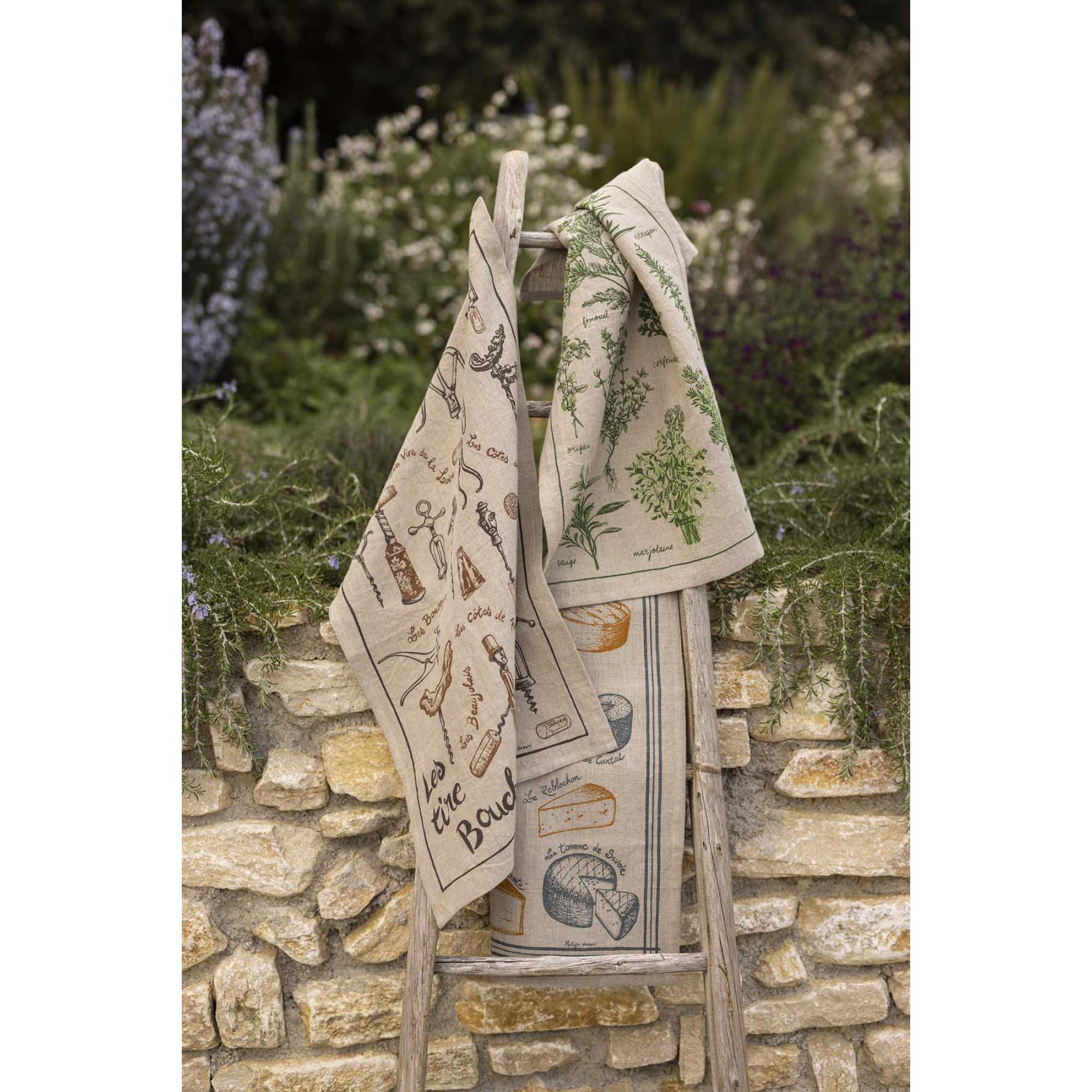 Torchon lin Les sommeliers