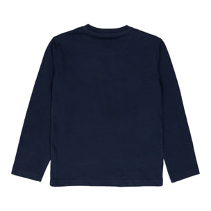 T-shirt maniche lunghe con stampa logo