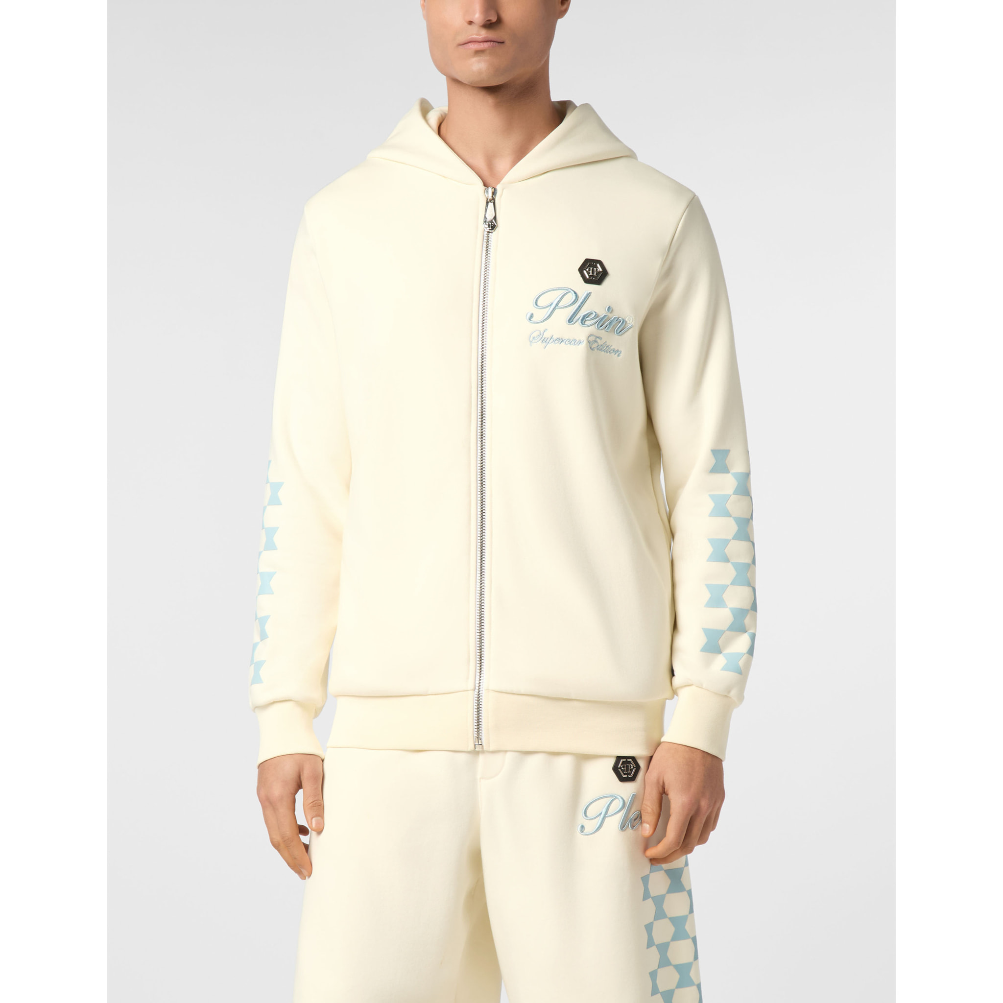 PHILIPP PLEIN Hooded Sweatjacket