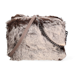 Borsa a spalla donna - Modello Ambre - Vera pelle - 18.5 x 22.0 x 10.0 cm