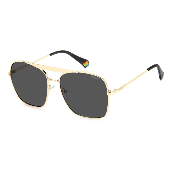 Polaroid - lunettes de soleil - doré - Couleur des verres : gris - UV : cat. 4